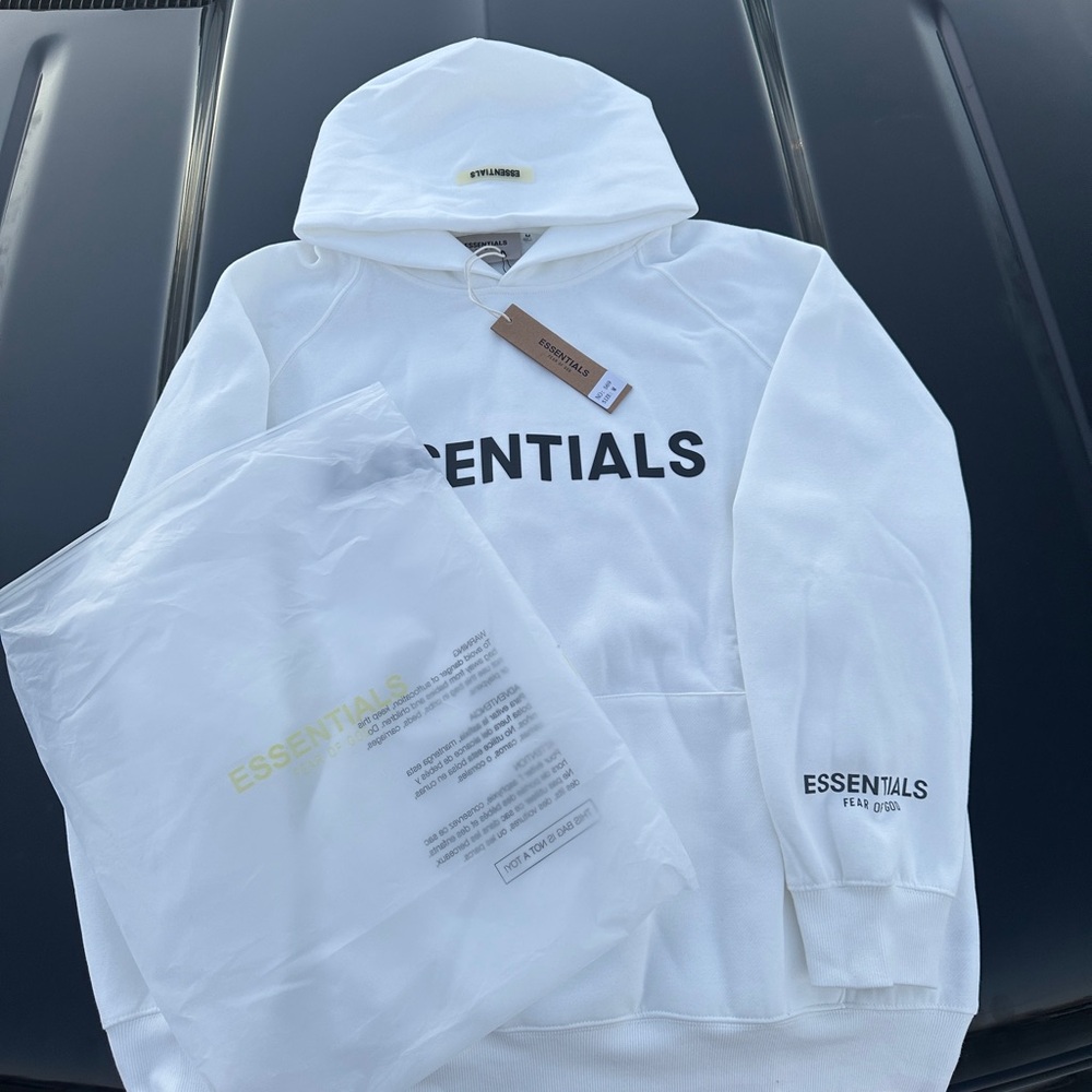 Essentials Classic White Hoodie